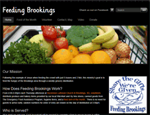 Tablet Screenshot of feedingbrookings.org